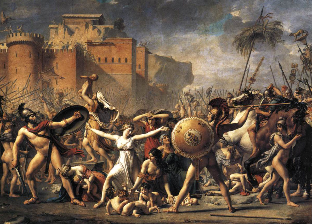 Jacques-Louis David, L'intervention des sabines entre les romains et les sabins
